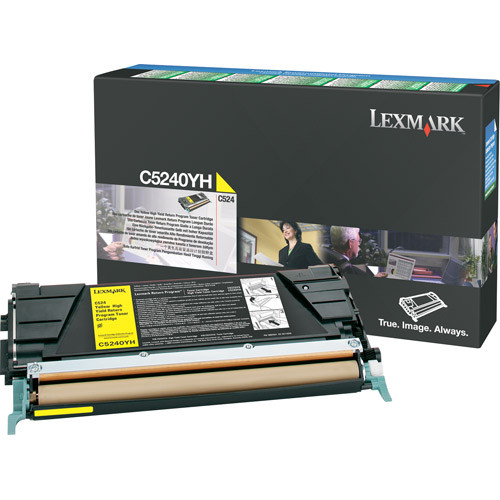 Lexmark C5240YH toner haute capacité (d'origine) - jaune C5240YH 034700 - 1