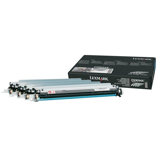 Lexmark C53034X pack de 4 unité photoconductrice (d'origine) C53034X 034710 - 1