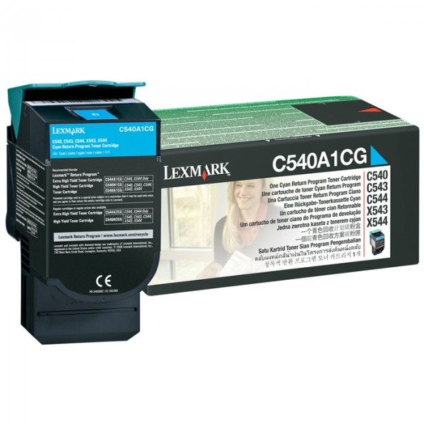 Lexmark C540A1CG toner (d'origine) - cyan C540A1CG 037026 - 1