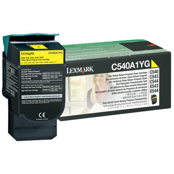 Lexmark C540A1YG toner (d'origine) - jaune C540A1YG 037030 - 1
