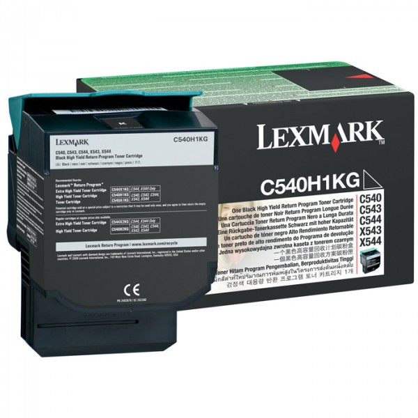 Lexmark C540H1KG toner haute capacité (d'origine) - noir C540H1KG 037016 - 1
