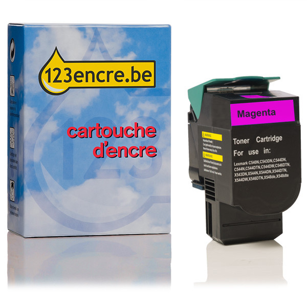 Lexmark C540H1MG toner haute capacité (marque 123encre) - magenta C540H1MGC 037021 - 1