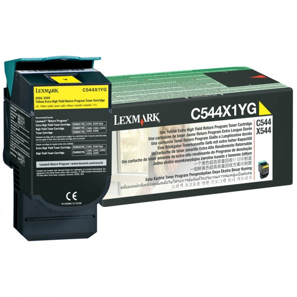 Lexmark C544X1YG toner extra haute capacité (d'origine) - jaune C544X1YG 037014 - 1