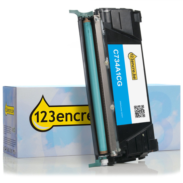 Lexmark C734A1CG toner (marque 123encre) - cyan C734A1CGC 037071 - 1