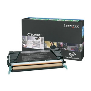 Lexmark C734A1KG toner (d'origine) - noir C734A1KG 037068 - 1