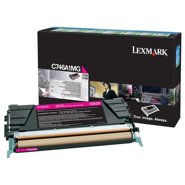 Lexmark C746A1MG toner (d'origine) - magenta C746A1MG 901193 - 1