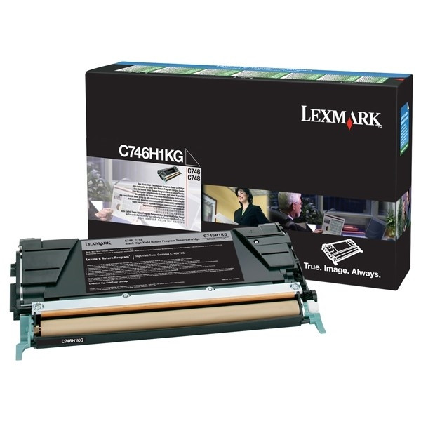 Lexmark C746H1KG toner (d'origine) - noir C746H1KG 901828 - 1
