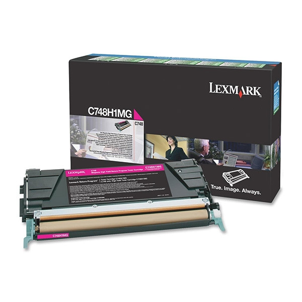 Lexmark C748H1MG toner à haute capacité (d'origine) - magenta C748H1MG 037204 - 1