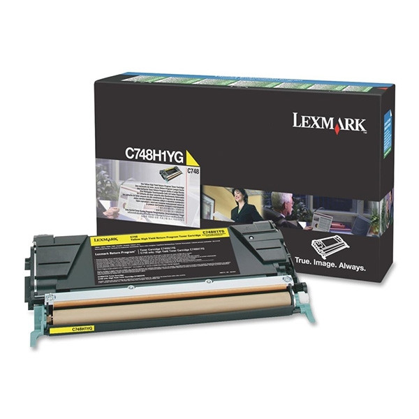 Lexmark C748H1YG toner haute capacité (d'origine) - jaune C748H1YG 037206 - 1