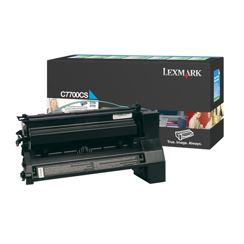 Lexmark C7700CS Lexmark toner (d'origine) - cyan C7700CS 034855 - 1