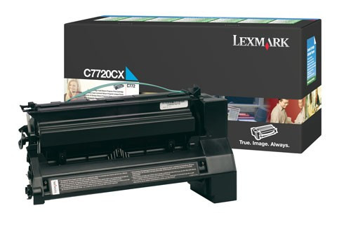 Lexmark C7720CX toner extra haute capacité (d'origine) - cyan C7720CX 034960 - 1