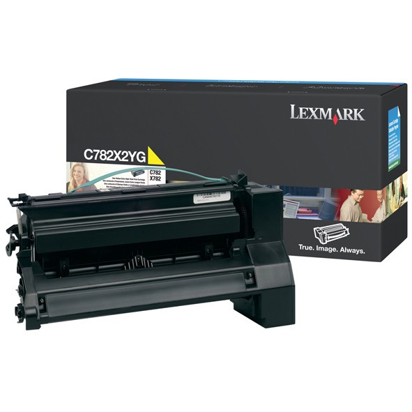 Lexmark C782X1YG toner extra haute capacité (d'origine) - jaune C782X1YG 033936 - 1