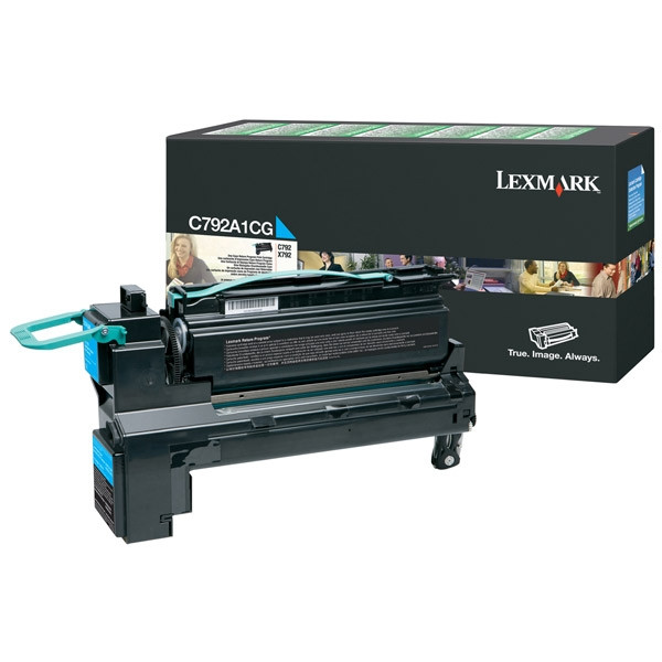 Lexmark C792A1CG toner (d'origine) - cyan C792A1CG 037148 - 1