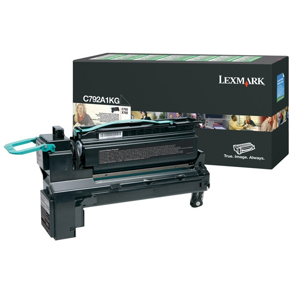 Lexmark C792A1KG toner (d'origine) - noir C792A1KG 037146 - 1