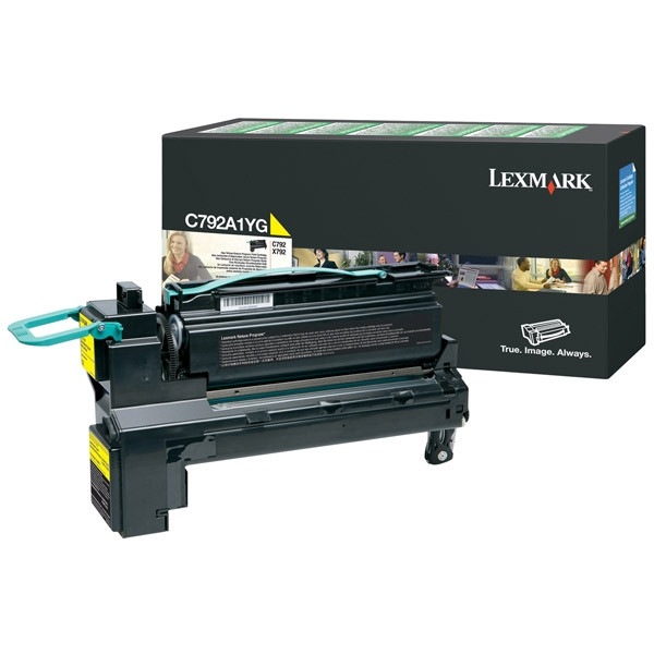 Lexmark C792A1YG toner (d'origine) - jaune C792A1YG 037152 - 1