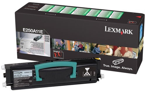 Lexmark E250A11E toner (d'origine) - noir E250A11E 034890 - 1