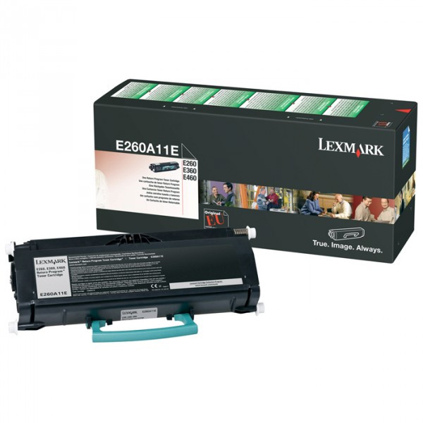 Lexmark E260A11E toner (d'origine) - noir E260A11E 037000 - 1