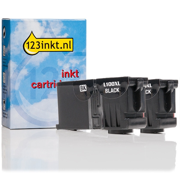 Lexmark N°100XL (14N0848) multipack (marque 123encre) - noir 14N0848C 040435 - 1