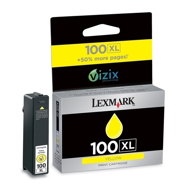 Lexmark N°100XL (14N1071E) cartouche d'encre jaune haute capacité (d'origine) 14N1071E 040428 - 1