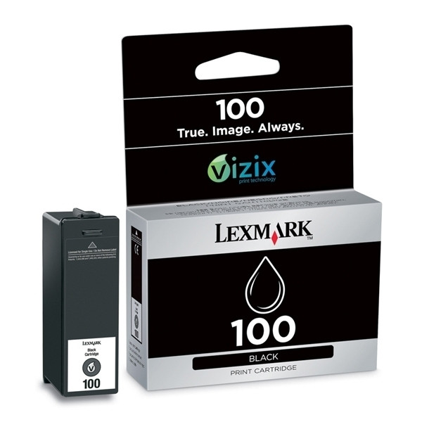 Lexmark N°100 (14N0820E) cartouche d'encre (d'origine) - noir 14N0820E 040414 - 1