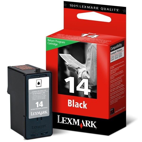 Lexmark N°14 (18C2090E) cartouche d'encre (d'origine) - noir 18C2090E 040360 - 1