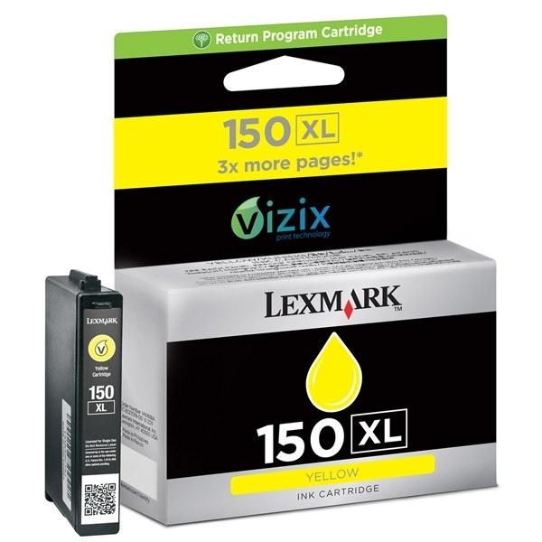 Lexmark N°150XL (14N1618E) cartouche d'encre haute capacité (d'origine) - jaune 14N1618E 040470 - 1
