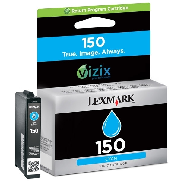 Lexmark N°150 (14N1608E) cartouche d'encre cyan (d'origine) 14N1608E 040458 - 1