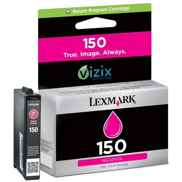 Lexmark N°150 (14N1609E) cartouche d'encre magenta (d'origine) 14N1609E 040460 - 1