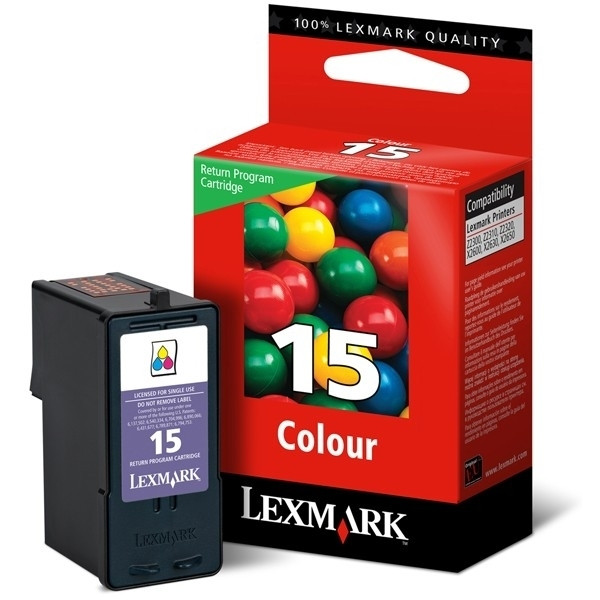Lexmark N°15 (18C2110E) cartouche d'encre (d'origine) - couleur 18C2110E 040365 - 1