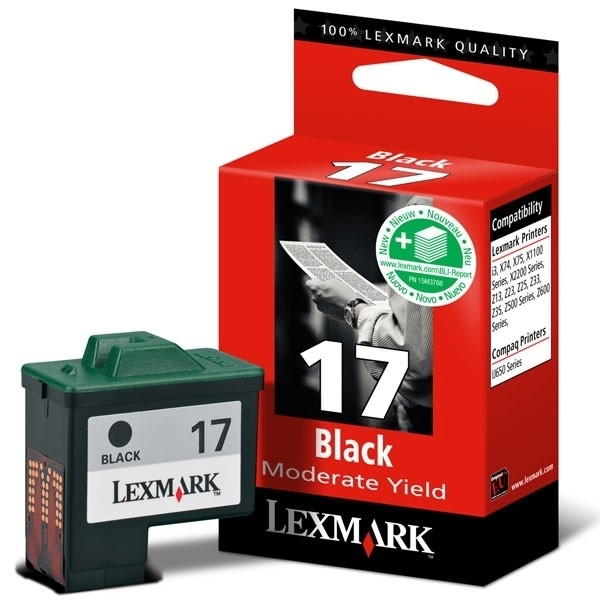 Lexmark N°17 (10NX217) cartouche d'encre (d'origine) - noir 10NX217E 040159 - 1