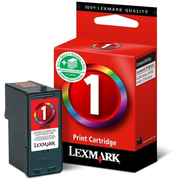 Lexmark N°1 (18CX781) cartouche d'encre (d'origine) - 3 couleurs 18CX781E 040289 - 1