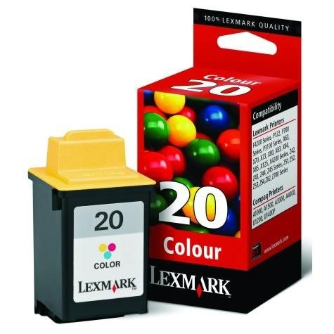 Lexmark N°20 (15M0120) cartouche d'encre (d'origine) - couleur 15M0120E 040050 - 1
