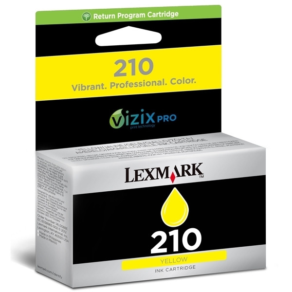 Lexmark N°210 (14L0088E) cartouche d'encre jaune (d'origine) 14L0088E 040606 - 1