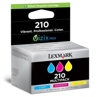 Lexmark N°210 (14L0268E) multipack C/M/Y (d'origine) 14L0268E 040616