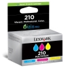 Lexmark N°210 (14L0268E) multipack C/M/Y (d'origine)