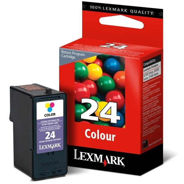 Lexmark N°24 (18C1524) cartouche d'encre couleur (d'origine) 18C1524E 040345 - 1