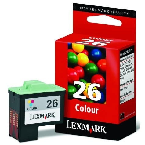 Lexmark N°26 (10N0026) cartouche d'encre haute capacité (d'origine) - couleur 10N0026E 040180 - 1