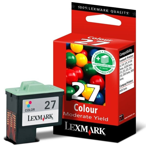 Lexmark N°27 (10NX227) cartouche d'encre (d'origine) - couleur 10NX227E 040174 - 1