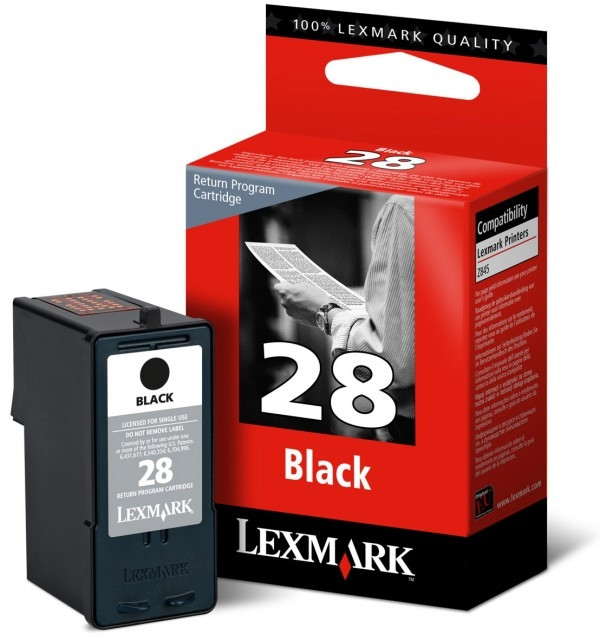 Lexmark N°28 (18C1428) cartouche d'encre noire (d'origine) 18C1428E 040300 - 1