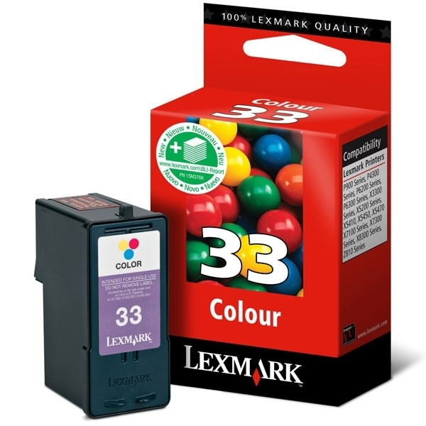 Lexmark N°33 (18CX033E) cartouche d'encre (d'origine) - couleur 18CX033E 040229 - 1