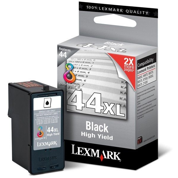 Lexmark N°44XL (18Y0144E) cartouche d'encre (d'origine) - noir 18Y0144E 040325 - 1