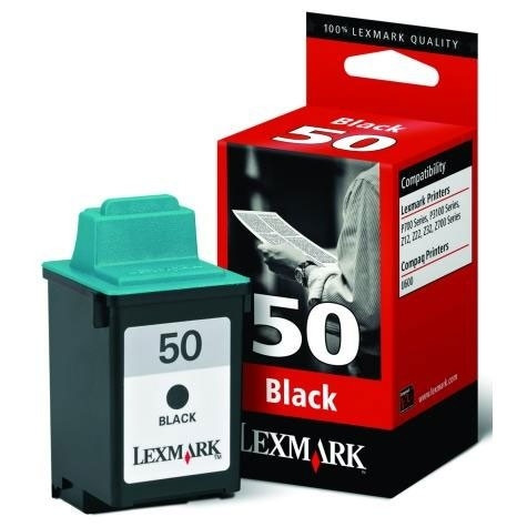Lexmark N°50 (17G0050) cartouche d'encre haute capacité (d'origine) - noir 17G0050E 040060 - 1