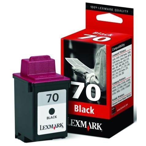 Lexmark N°70 (12AX970) cartouche d'encre (d'origine) - noir 12AX970E 040020 - 1