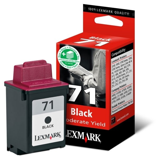 Lexmark N°71 (15MX971) cartouche d'encre noire (d'origine) 15MX971E 040259 - 1