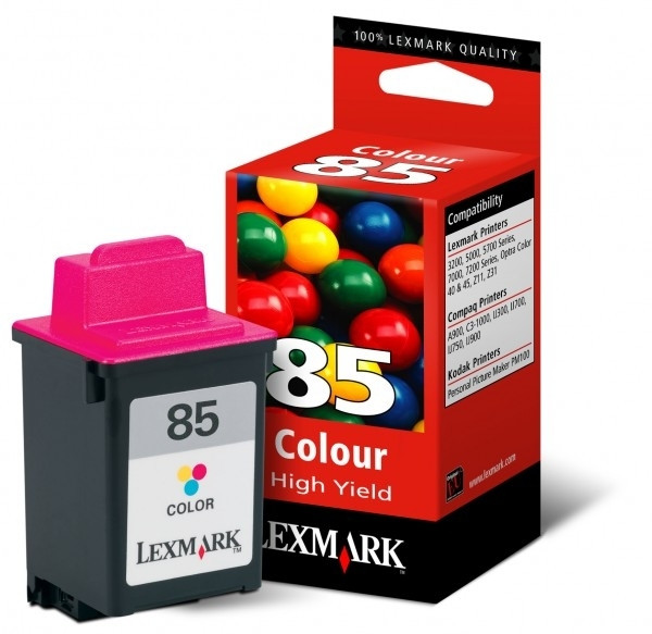Lexmark N°85 (12A1985) cartouche d'encre haute capacité (d'origine) - couleur 12A1985E 040035 - 1