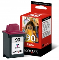 Lexmark N°90 (12A1990) cartouche d'encre photo (d'origine) 12A1990E 040040