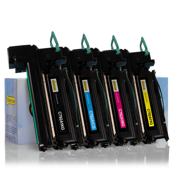 Lexmark Offre : Lexmark C792A1KG, CG, MG, YG (marque 123encre) -  noir + 3 couleurs  130299 - 1