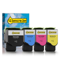 Lexmark Offre Lexmark : 78C2UK0, C0, M0, Y0 noir + 3 couleurs (marque 123encre)  131986