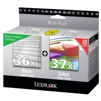 Lexmark Offre combinée: Lexmark N°36XL + N°37XL (80D2978) (d'origine) 80D2978 040388