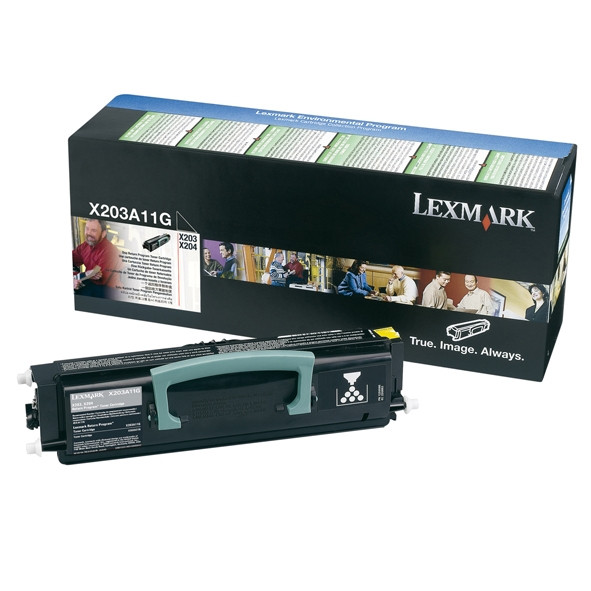 Lexmark X203A11G toner (d'origine) - noir X203A11G 037092 - 1